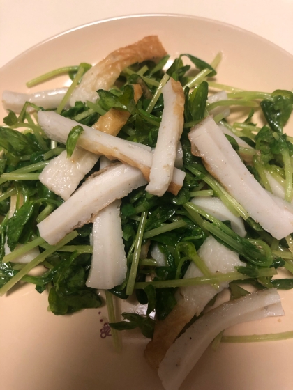 レンジで♪豆苗とちくわのナムル
