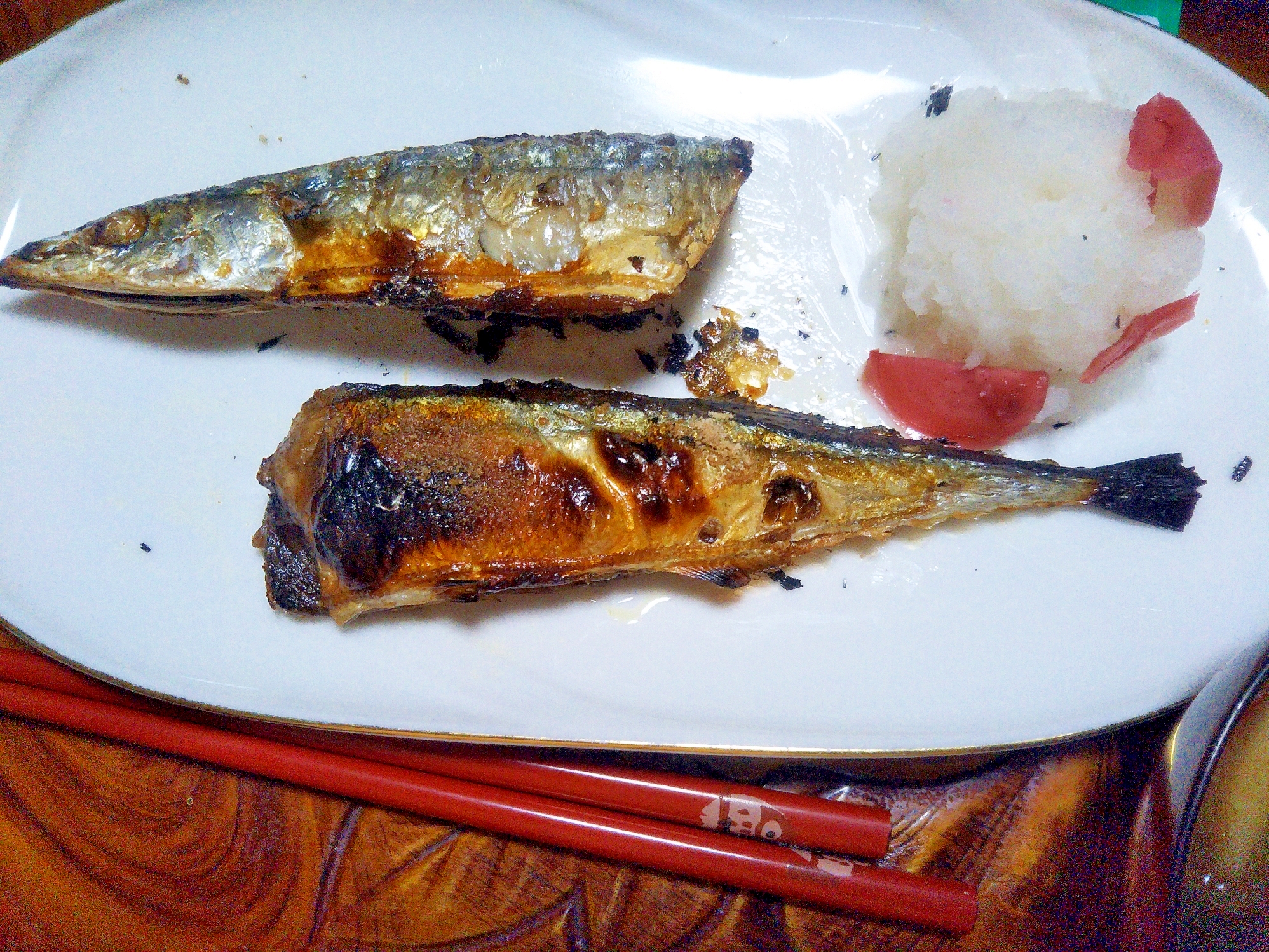 こんがり美味しい☆焼き秋刀魚