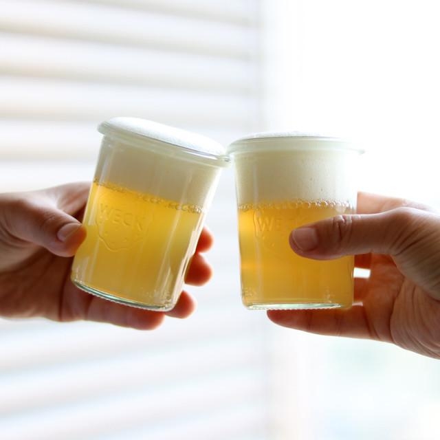 材料2つ！林檎ジュースでビールゼリー