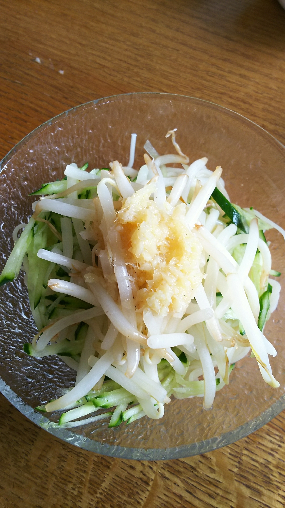 きゅうりともやしの生姜素麺 ダシダたれ♪