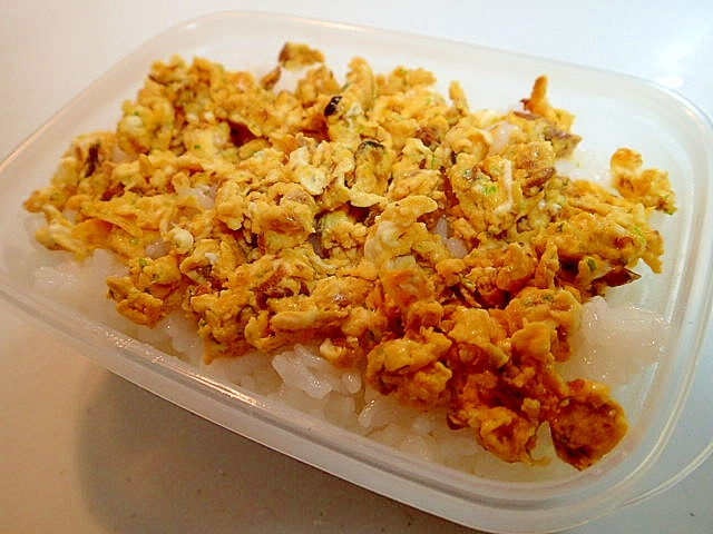 お弁当 はごろも煮と青のりの卵炒め丼