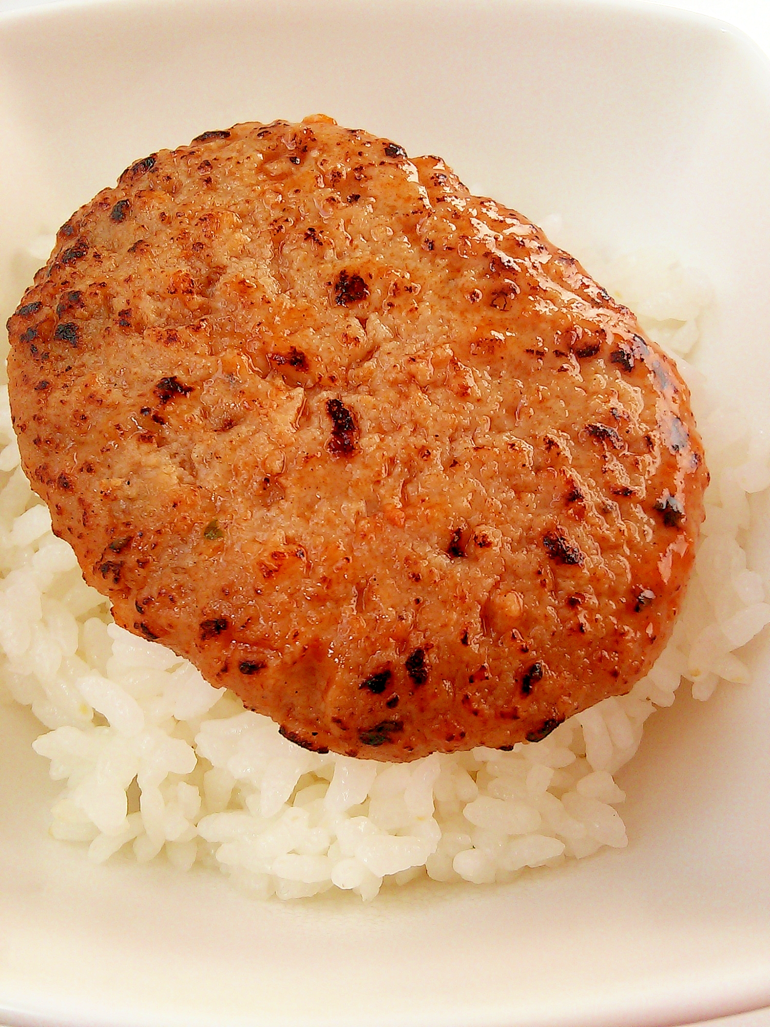 レモンでさっぱり☆簡単☆ハンバーグのっけご飯