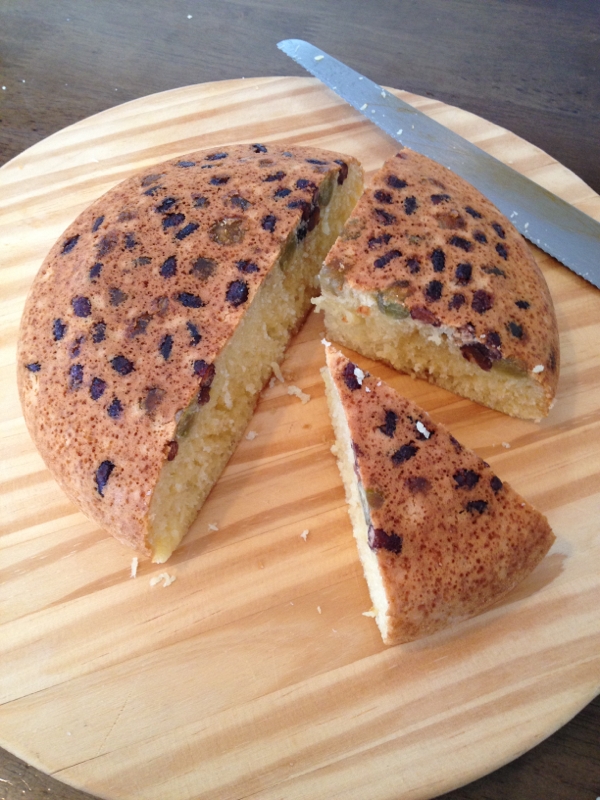 甘納豆の炊飯器ケーキ