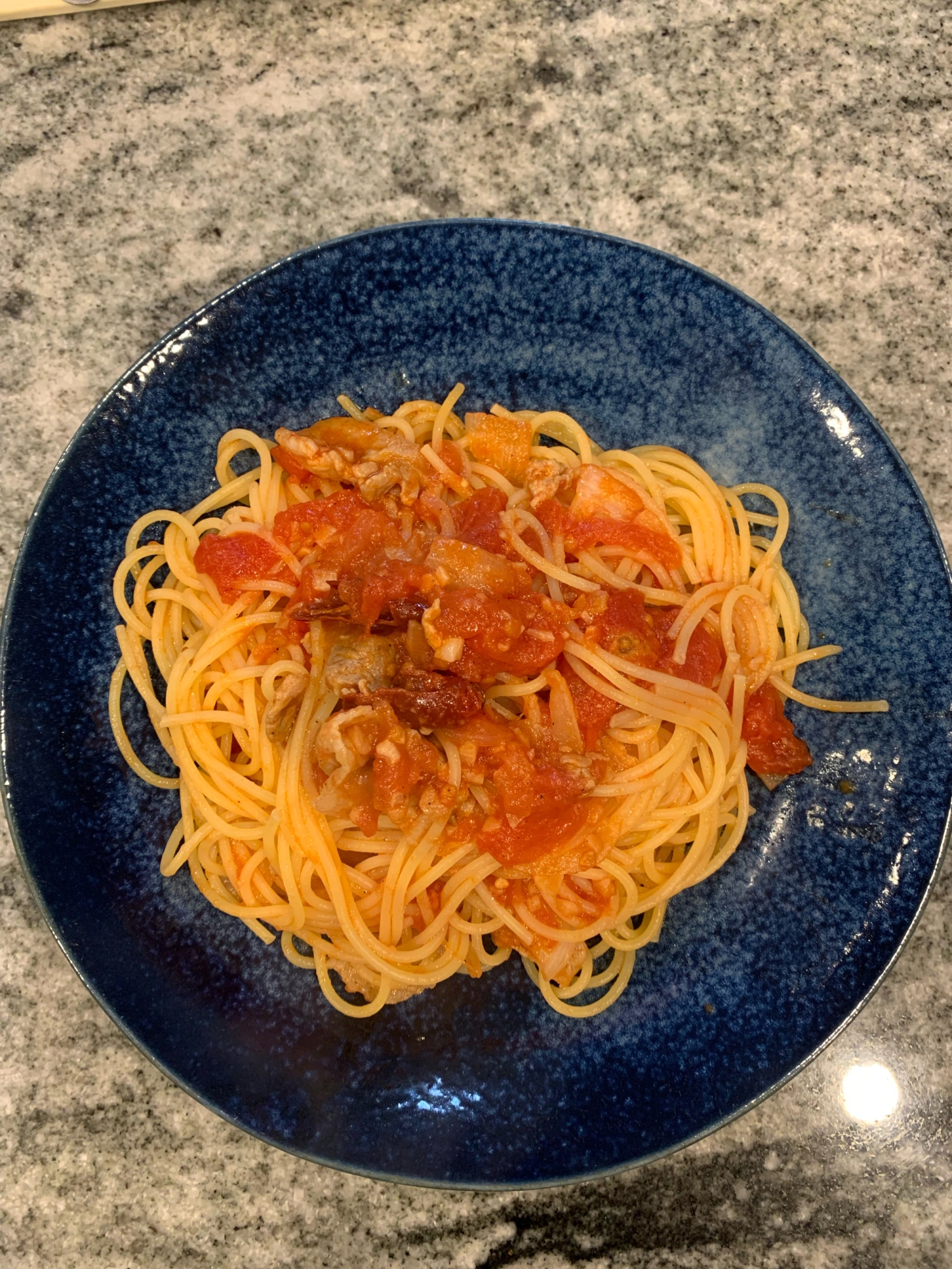 豚肉のトマトスパゲティ