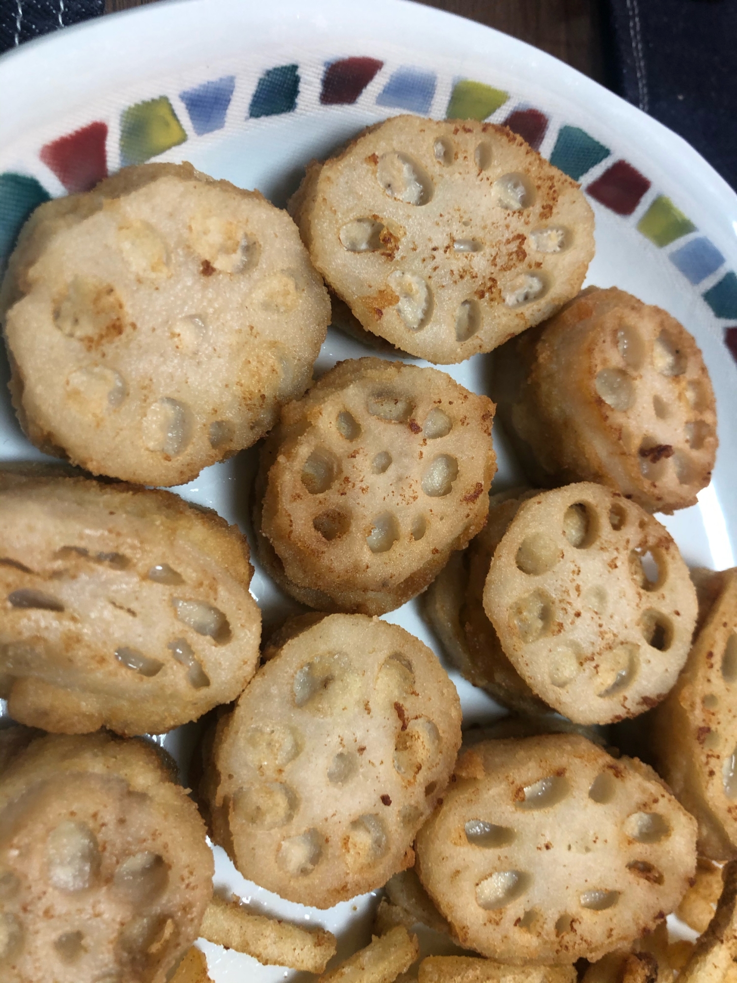 レンコンの挟み揚げ