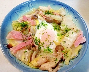 旬野菜で簡単 白菜の目玉蒸し レシピ 作り方 By Dekotan1 楽天レシピ