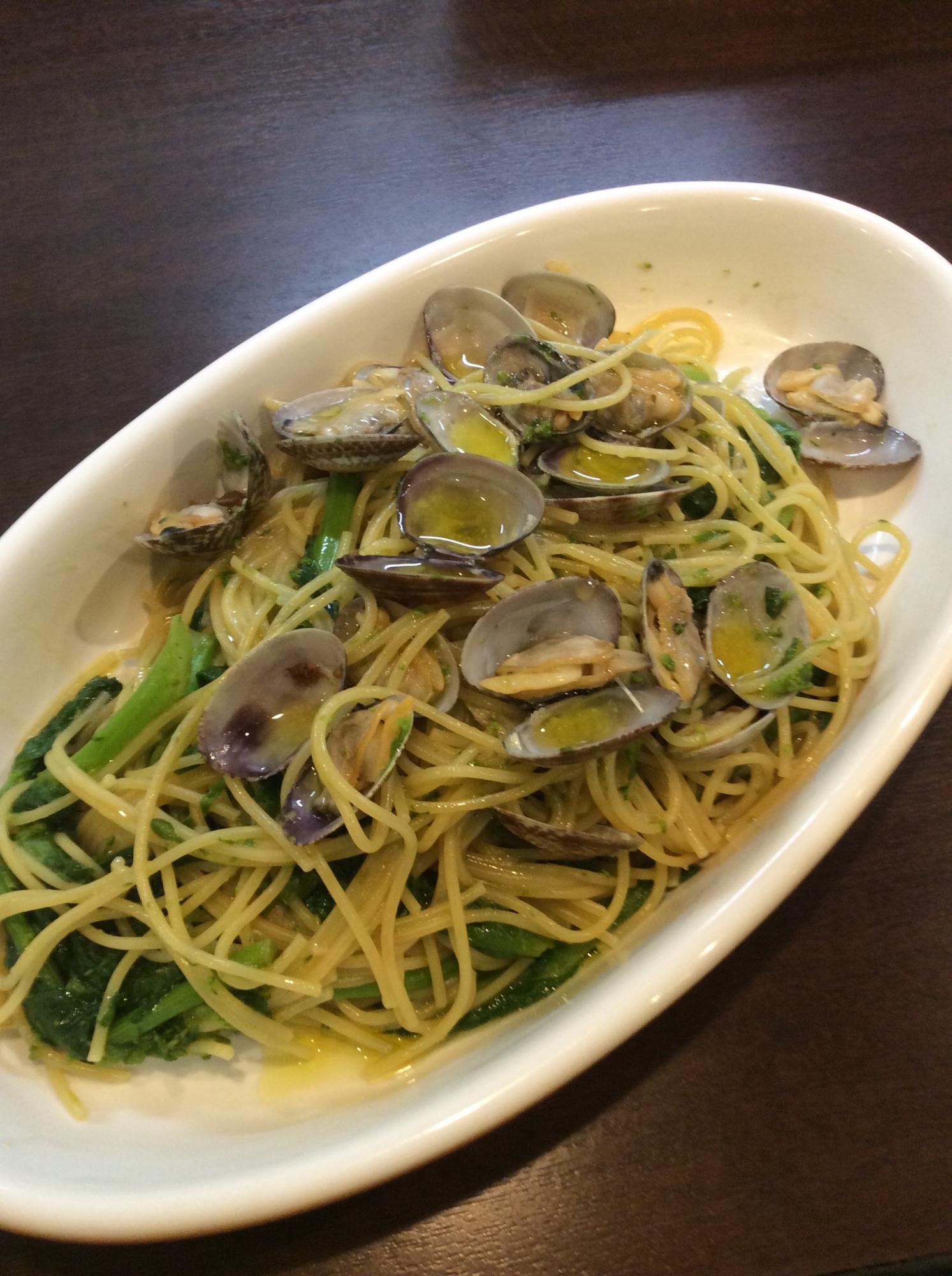 一つ鍋で作るアサリと菜の花のパスタ