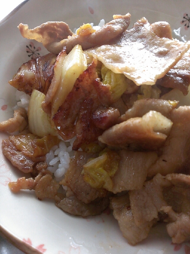 豚肉と白菜の甘辛炒め