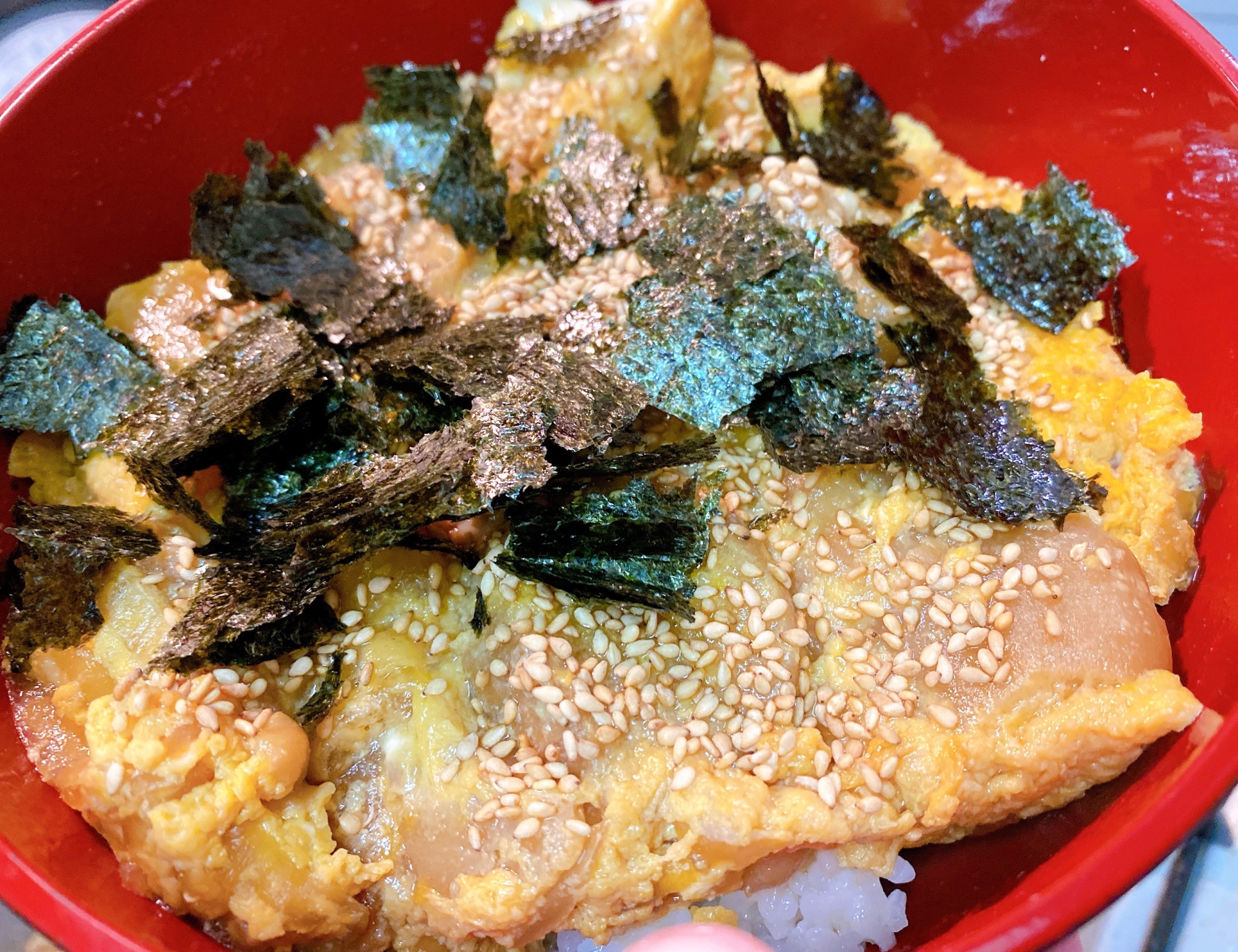 簡単！お麩の卵とじ丼