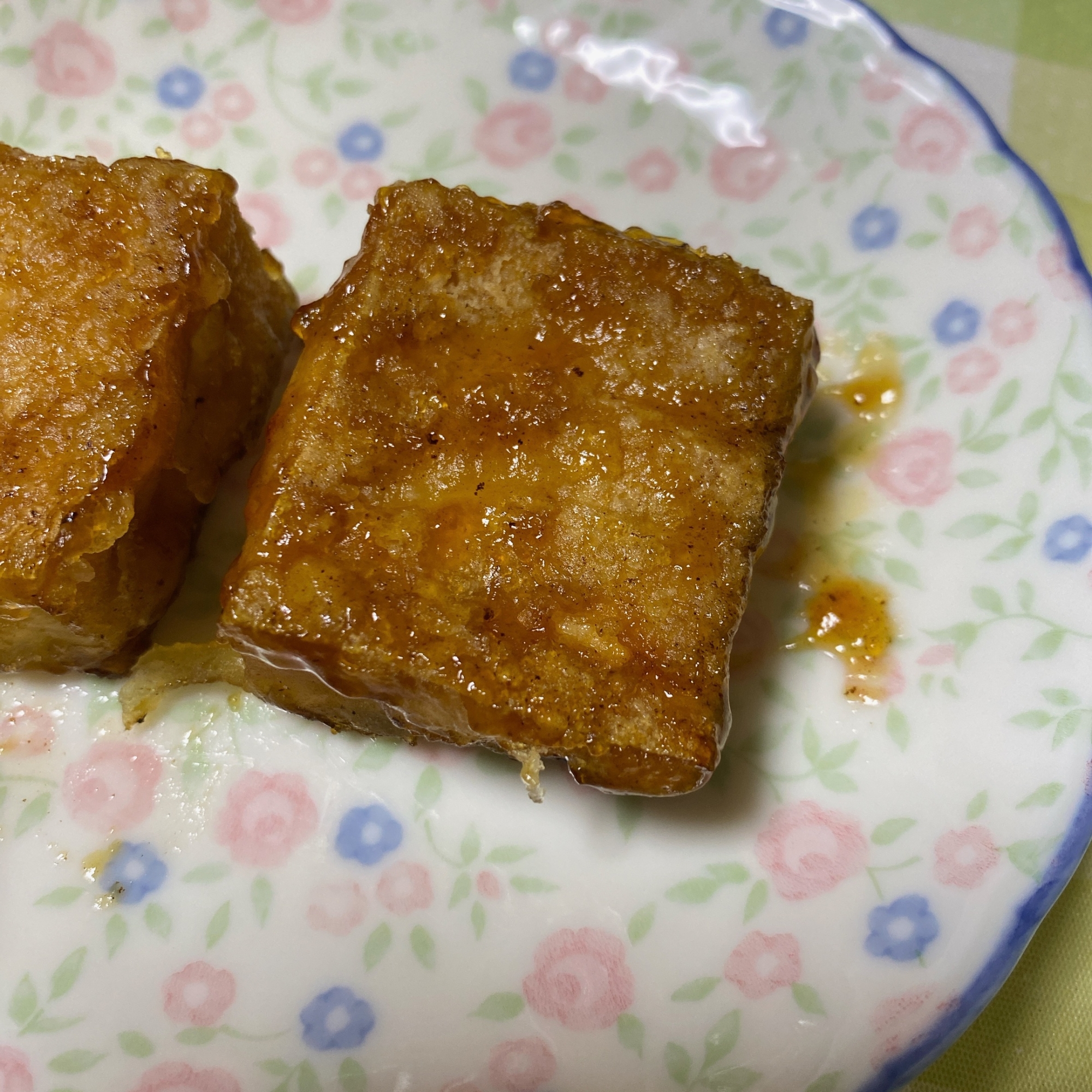 厚揚げ焼き〜ガリバタ醤油味〜