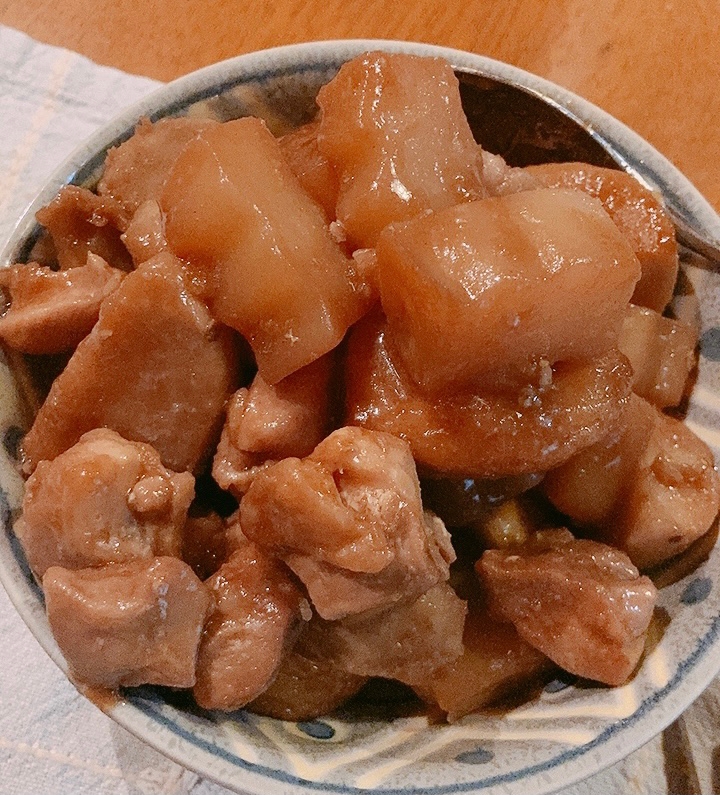 鶏モモ肉とこんにゃくの甘辛煮