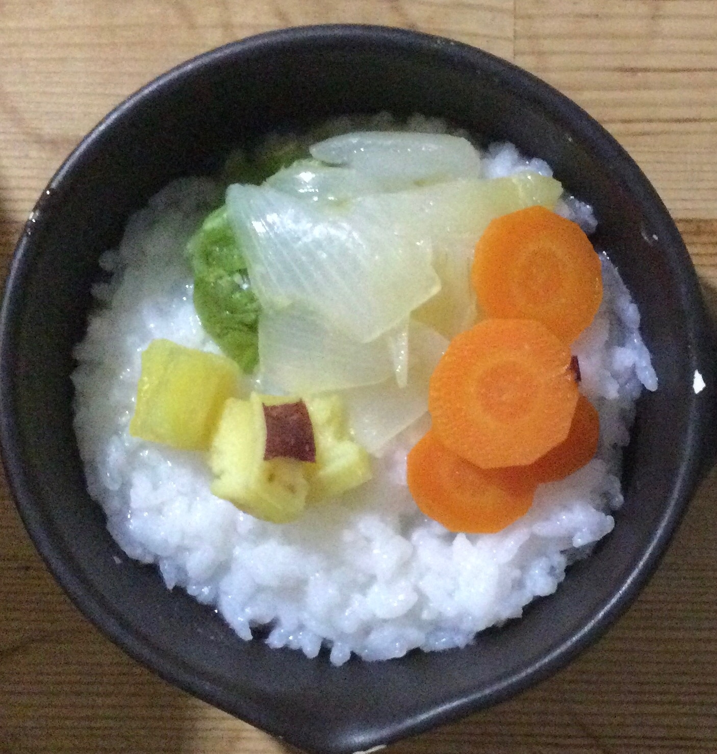 さつま芋と野菜の煮物丼♪