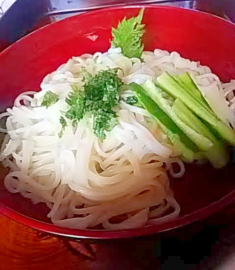 キュウリ＆青じその稲庭うどん