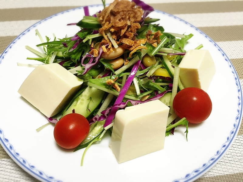 簡単混ぜるだけ☆生野菜サラダ