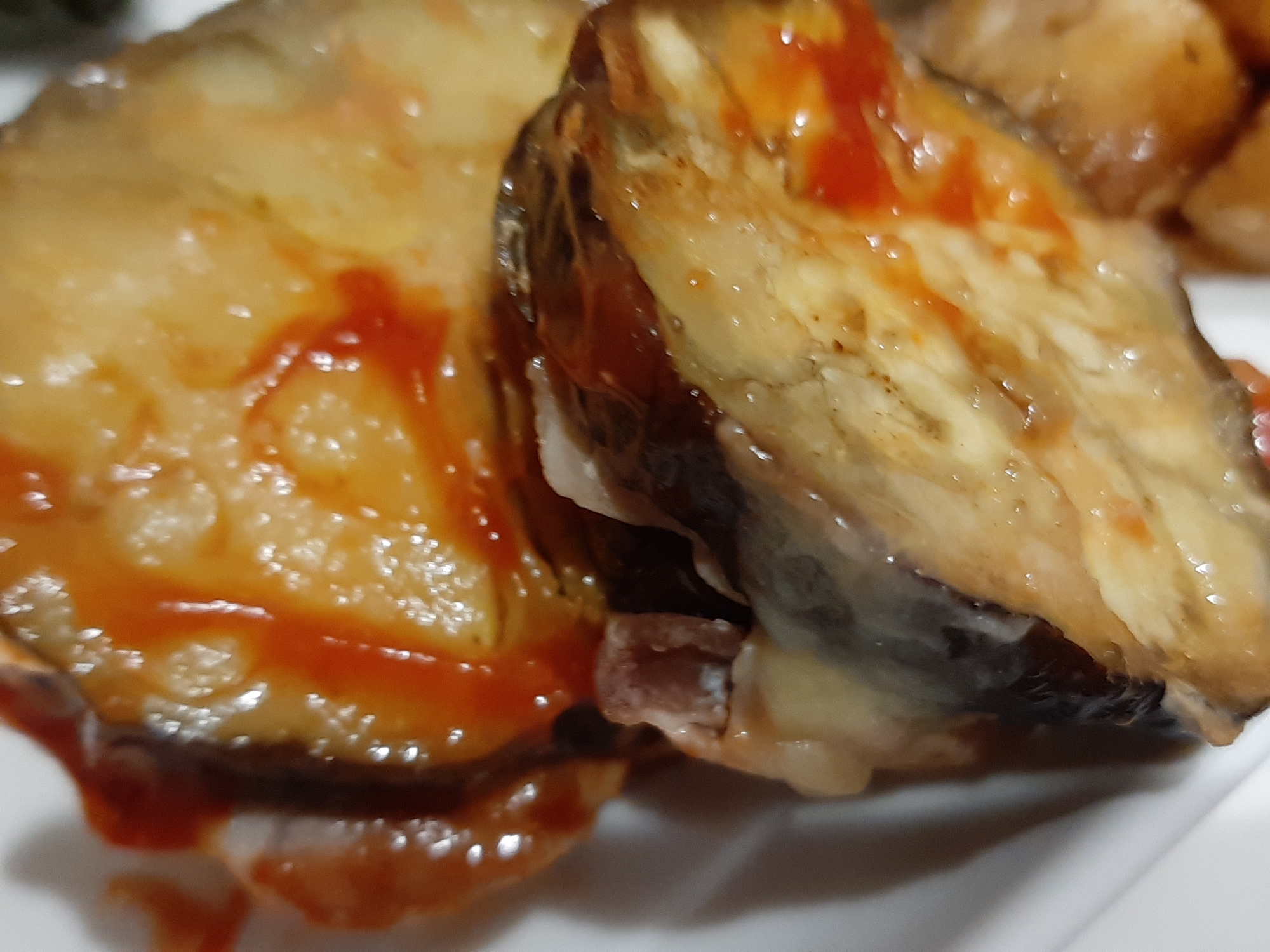 なすのチーズ豚バラ挟み焼き