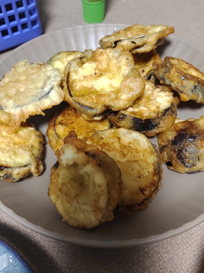 日焼けなすの天ぷら