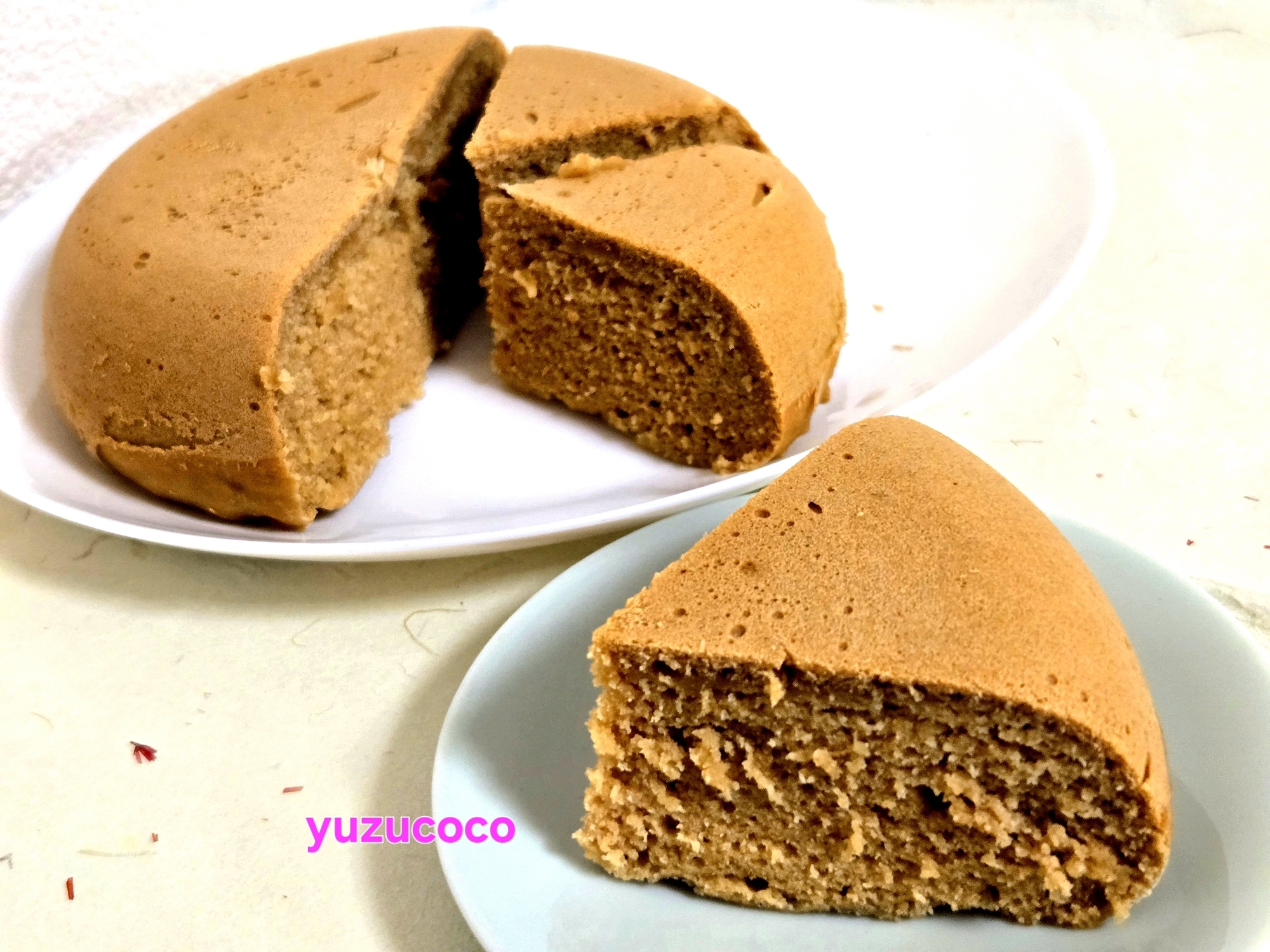 炊飯器でつくる☆きな粉と豆乳の米粉パンケーキ