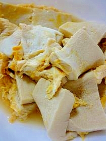 高野豆腐の卵とじ