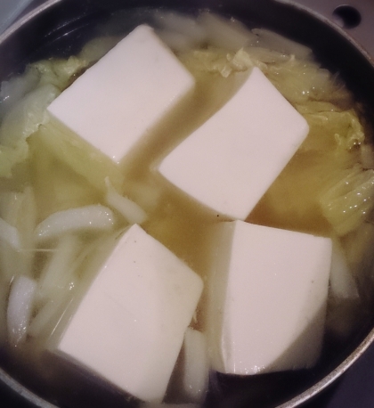 大きめに切った豆腐がとっても美味しかったです、ごちそうさまでした