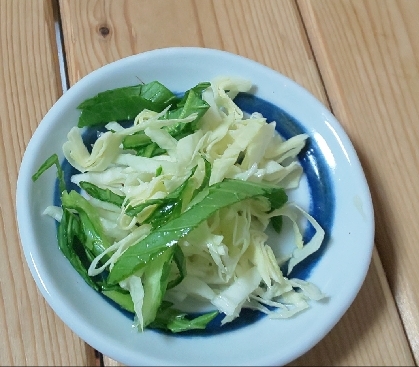 チンゲン菜とキャベツとにんじんのサラダベース˖*⚘