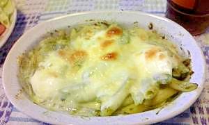 なるべく低糖質なジェノベーゼグラタン