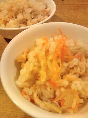 油揚げと生姜の炊き込みご飯 レシピ 作り方 By Healthy Loghouse 楽天レシピ