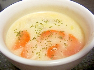にんじんと白菜のミルクスープ