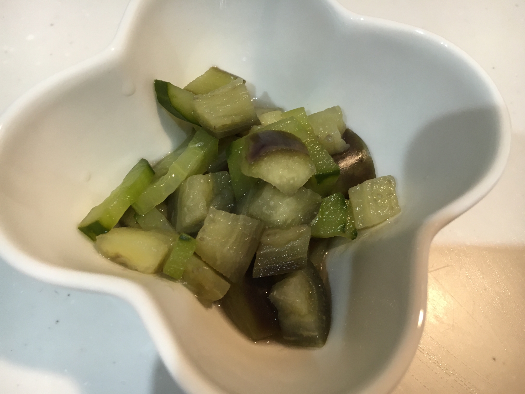 離乳食 中期 後期 茄子とキュウリの味噌煮 レシピ 作り方 By Kmama36 楽天レシピ