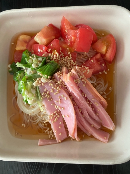 トマトとハムのレモン風味そうめん〔#312〕