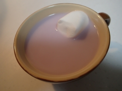 アイス♡苺マシュマロ入♡紫の野菜ミルク酒