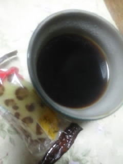 コーヒーは基本ブラックですが、塩は初体験♡夕飯の片付けの後にくつろぎの１杯でした♪