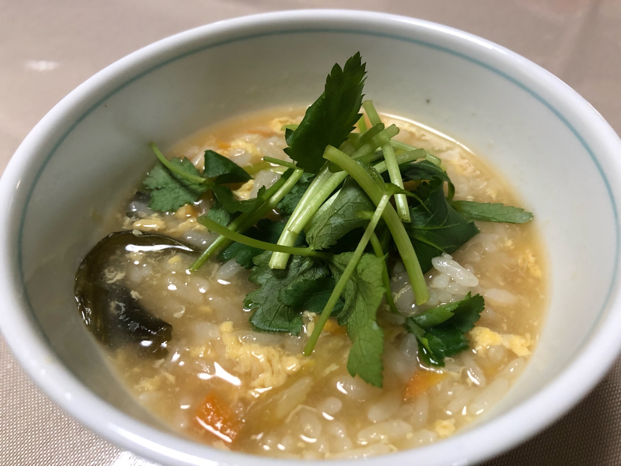 余ったお味噌汁で 生姜香る味噌雑炊 レシピ・作り方 by ぷ〜みぃまま