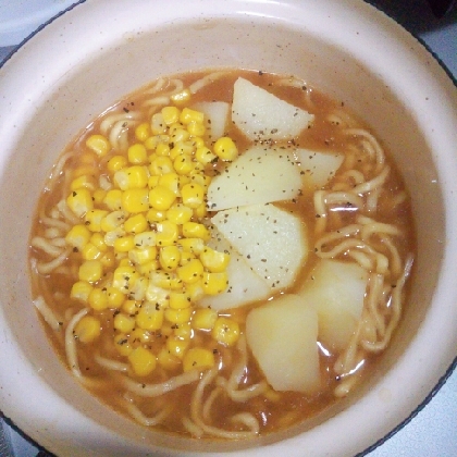 ジャガバターコーン味噌ラーメン