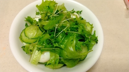 緑色サラダ