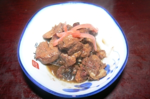 鶏レバーの時雨に