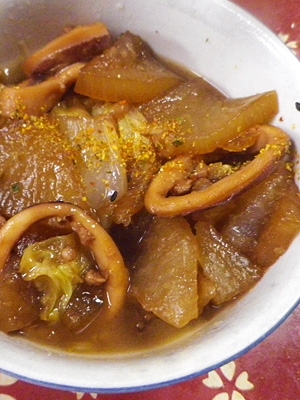 イカ白菜大根のトロトロ煮物
