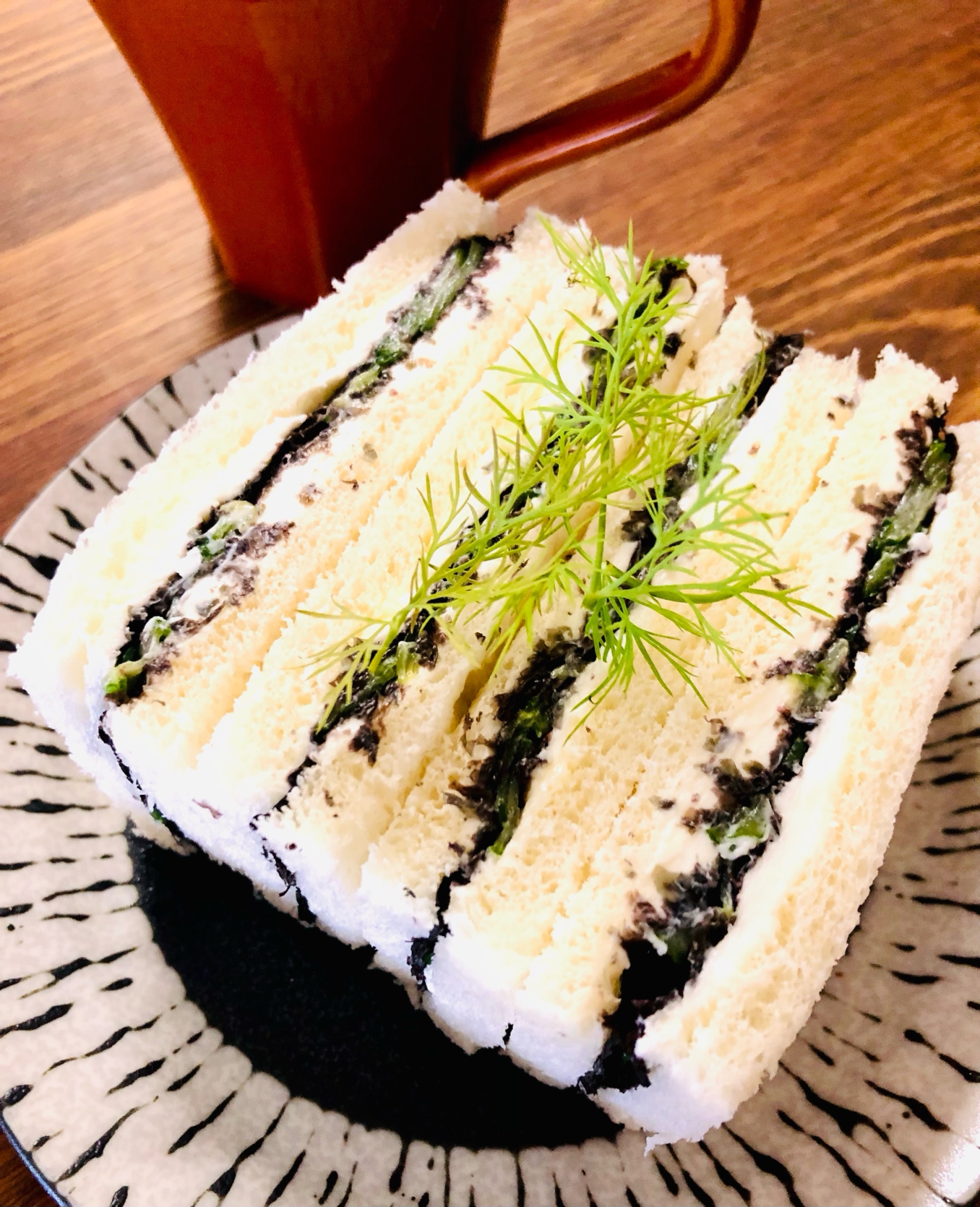 海苔と国産チーズのきゅうりサンド