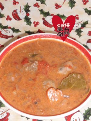 クリスマスのケララチキンボールカレー