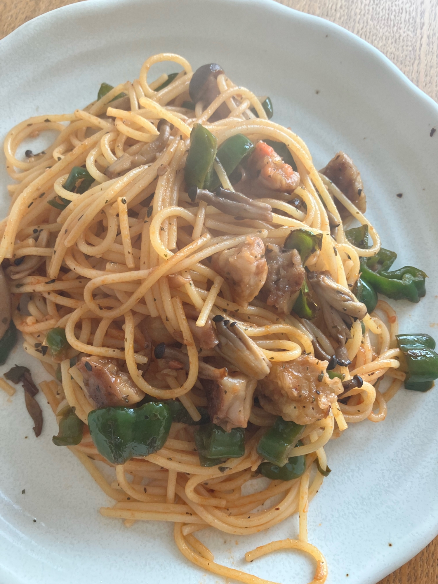 バジルケチャップパスタ