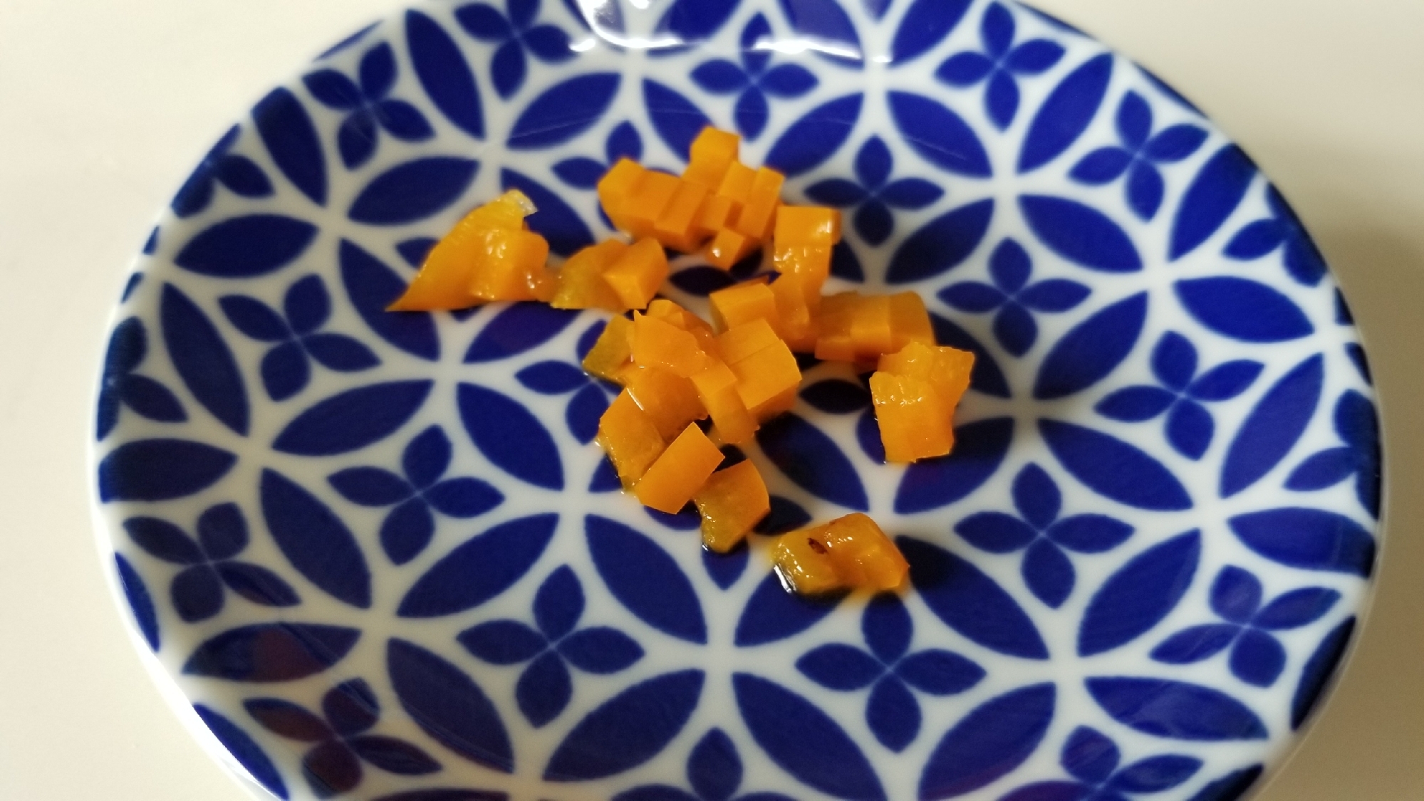 離乳食用 便利なオレンジパプリカの茹で 保存方法 レシピ 作り方 By Janbo 楽天レシピ
