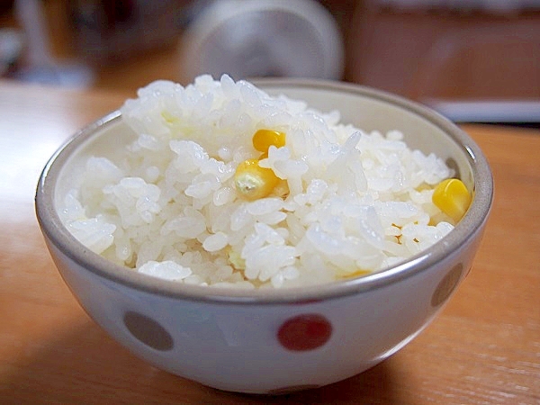 旬のトウモロコシご飯