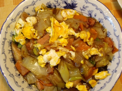 白菜とハムの中華炒め（生姜風味）（＾－＾）