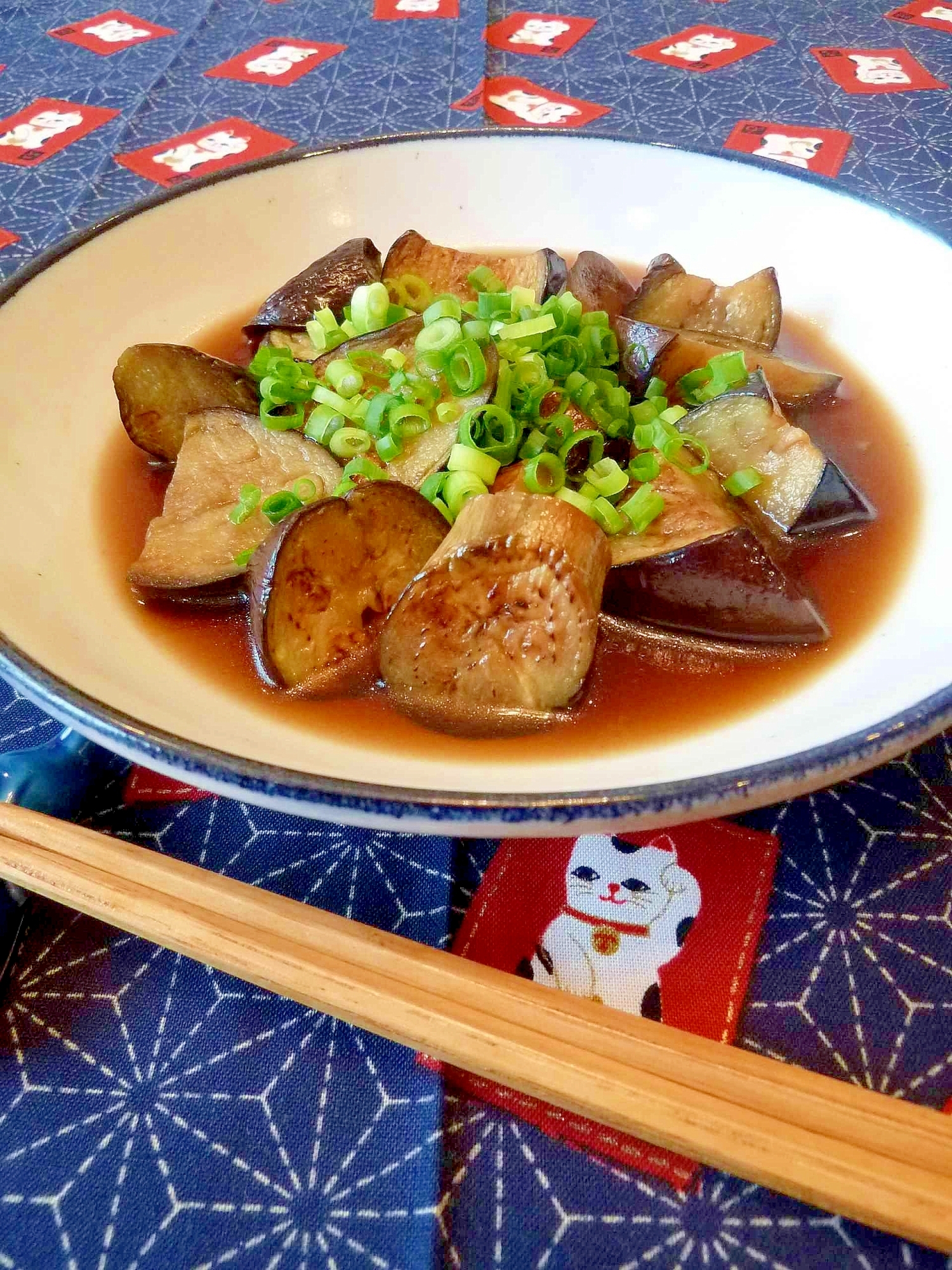 レンジで時短☆簡単茄子の煮浸し