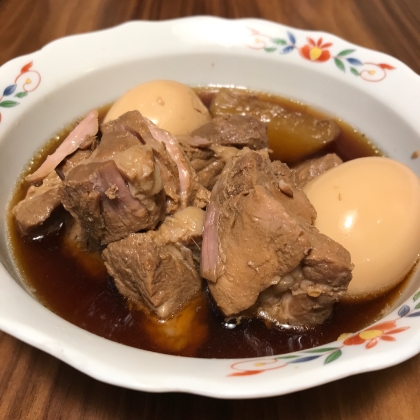 豚ロースブロック使用☆圧力鍋で柔らか角煮