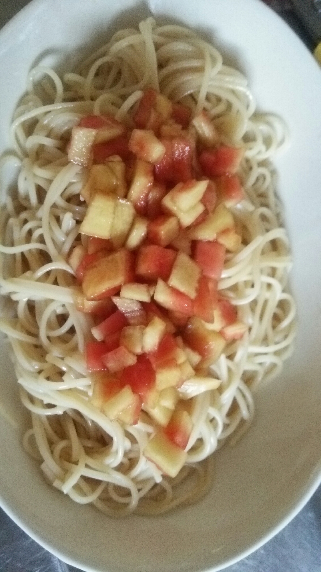 スイカの皮の醤油漬け