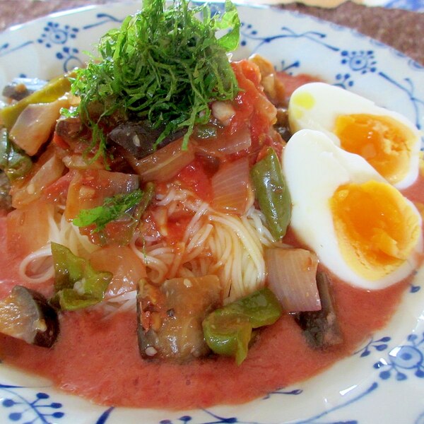 ラタトィユのせガーリックマヨトマトスープそうめん レシピ 作り方 By Mococo05 楽天レシピ ラタトィユのせガーリックマヨトマトスープそうめん レシピ 作り方 By Mococo05 楽天レシピ