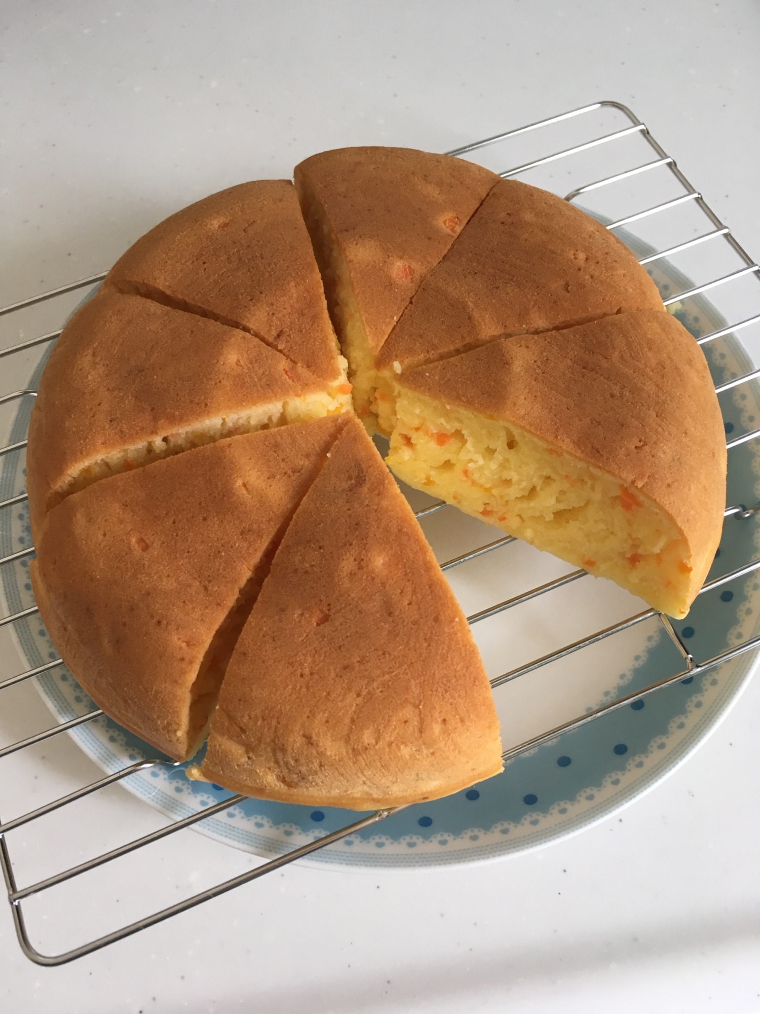 簡単☆炊飯器でカボチャにんじんケーキ