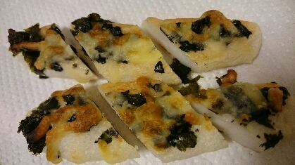 お弁当にぴったり。粉チーズがなかったのでとろけるチーズで作りました＼(^^)／
焼いた海苔が香ばしくて美味しいですね。