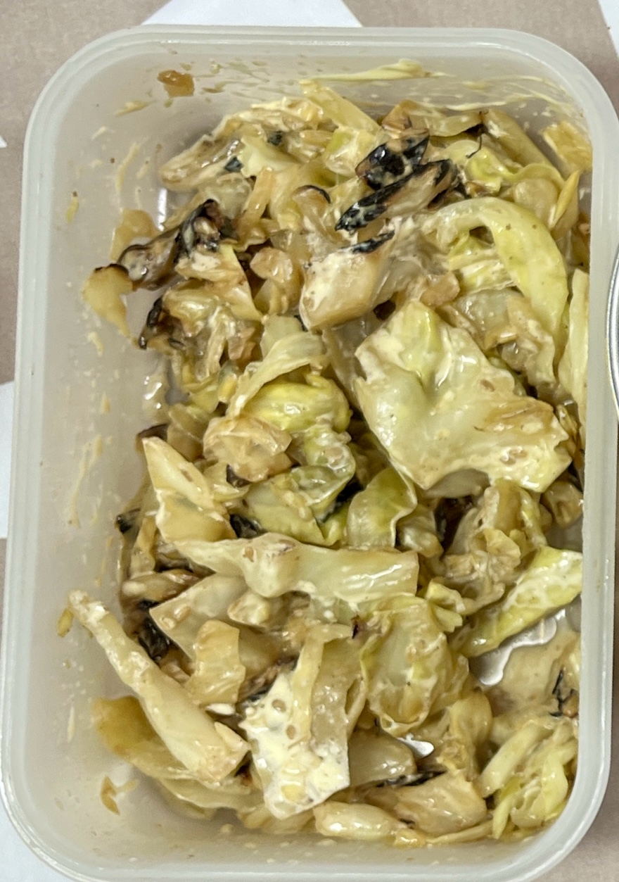 キャベツのゴママヨ炒め