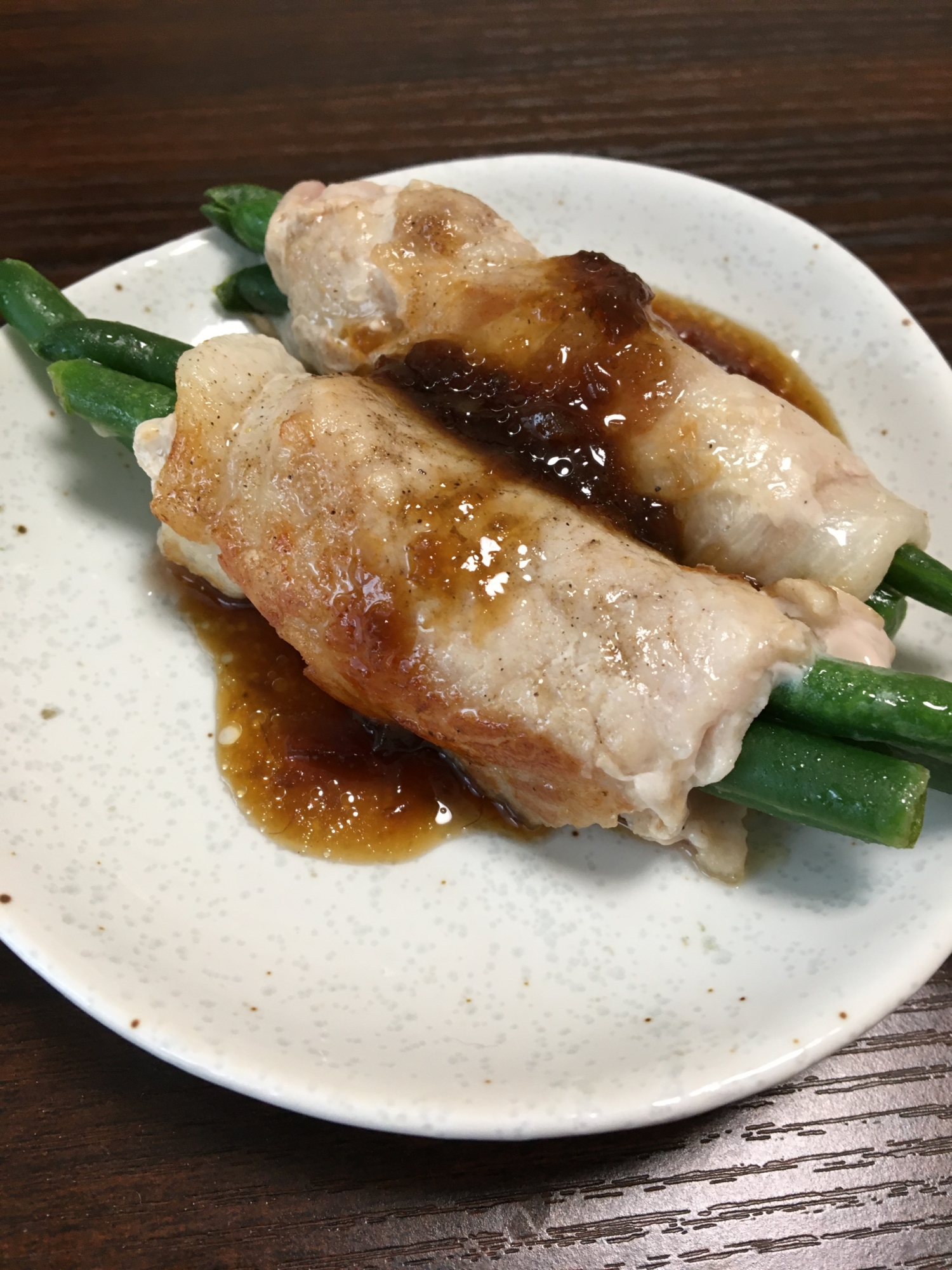 簡単☆インゲンの肉巻き